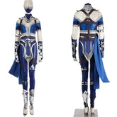 Halloweez Kitana Costume - Sexy Blue Top, Pants, Mask & Accessories for Halloween - Halloweez